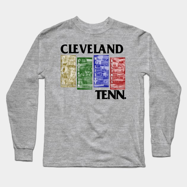 Cleveland, Tennessee - Black Flag Parody Long Sleeve T-Shirt by BigOrangeShirtShop
